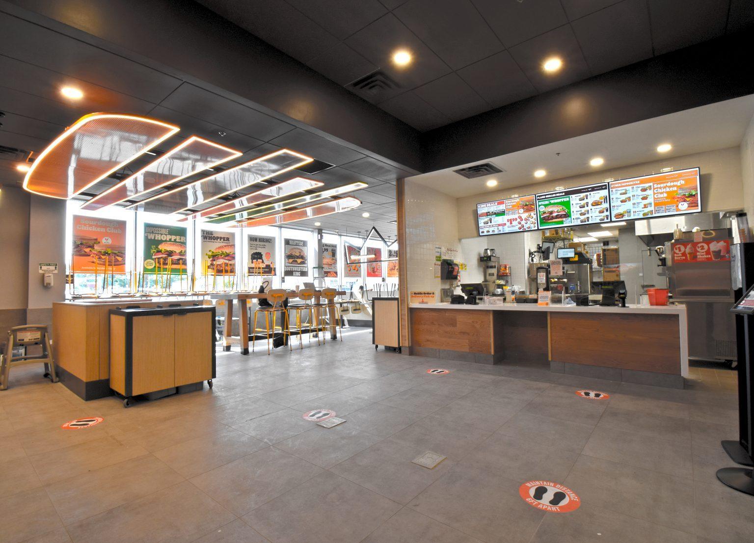 Burger King Pickering, ON - Custom Restaurant Millwork