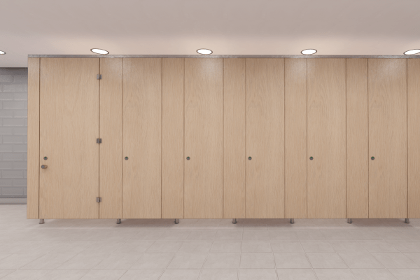 Commercial Plastic Laminate Bathroom Partitions in Toronto/GTA, Barrie, Hamilton - Boreal Architectural